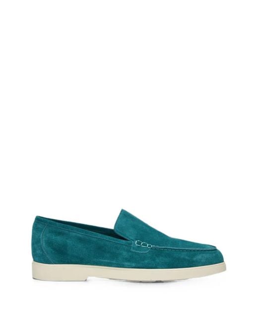 Moorer Green Cezanne-P5 Suede Slip-On Loafers for men