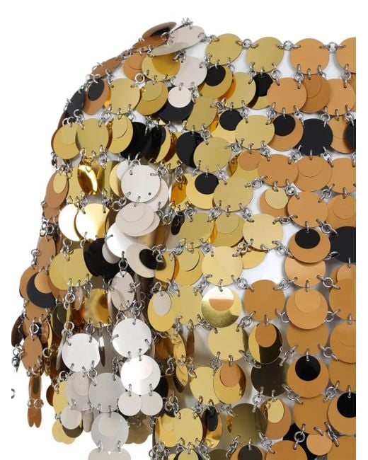 Rabanne Metallic Polyester Mini Dress