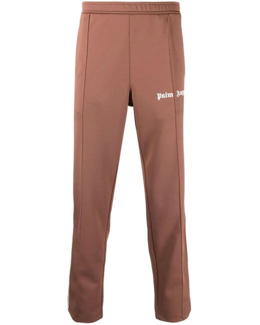 Palm Angels Red Side-Stripe Track Pants for men