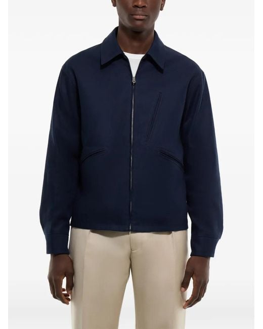Fursac Blue Zip-Fastening Lightweight Jacket for men