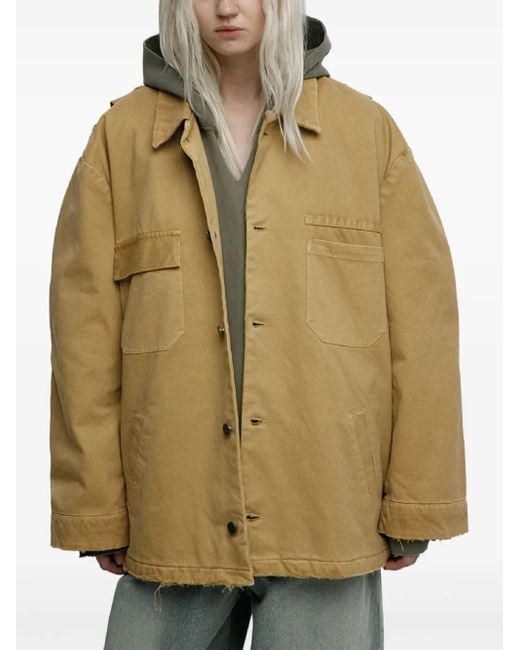 Mainless Natural Distressed Cotton Jacket