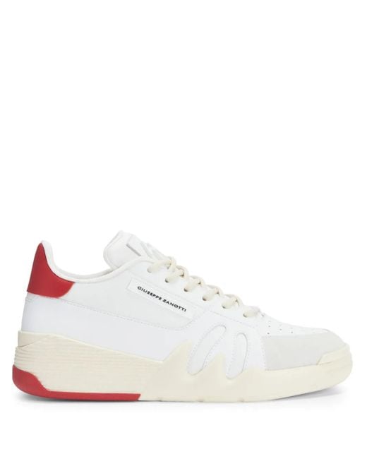 メンズ Giuseppe Zanotti Talon パネル レザースニーカー White