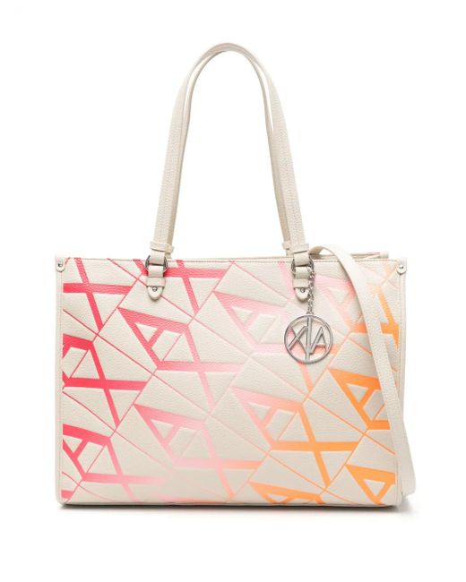 ARMANI EXCHANGE ロゴモチーフ ハンドバッグ Pink