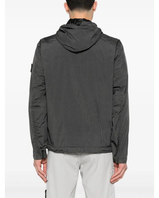 メンズ Stone Island コンパスバッジ ジャケット Gray