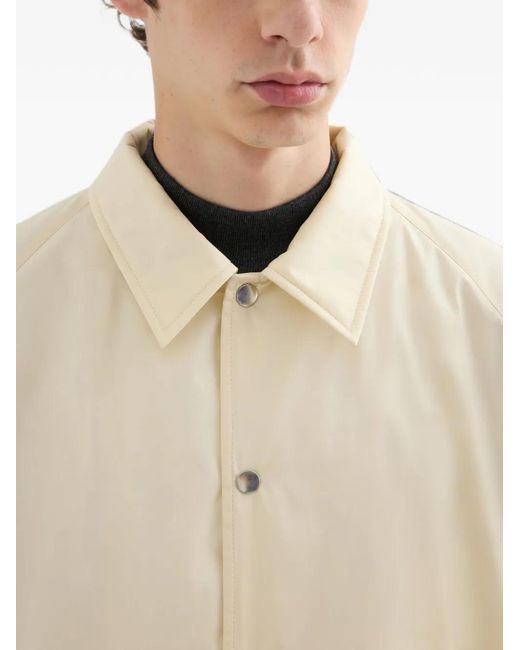 Jil Sander Natural Padded Relaxed-Fit Recycled-Polyester-Taffeta Jacket With -Logo Application On Sleeve for men