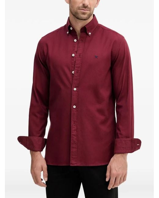 Hackett Red Button-Up Shirt for men