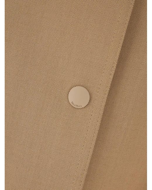 Max Mara Natural Belted Buttoned Jacket
