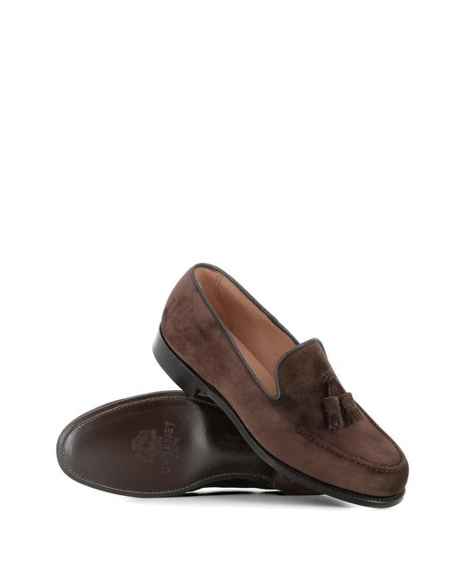Cheaney Brown Tassel Brooklyn Loafers for men