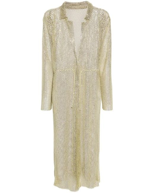Philosophy Di Lorenzo Serafini Natural Flowing Silhouette Dress With Design