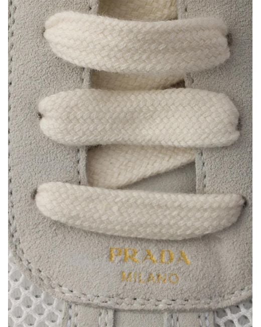 Prada White Montecarlo Re-Edition 2005 Sneakers