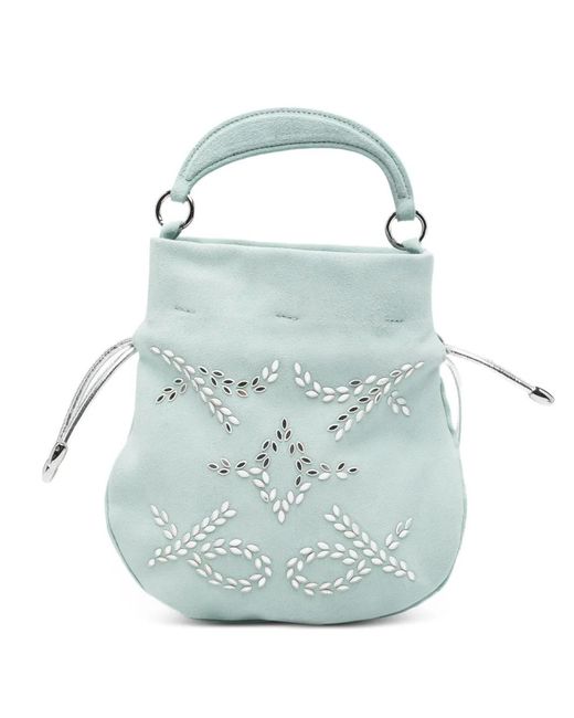 Orciani Blue Juice Jungle Tote Bag