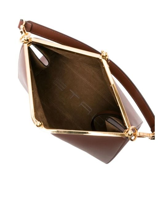 Etro Brown Vela Medium Shoulder Bag