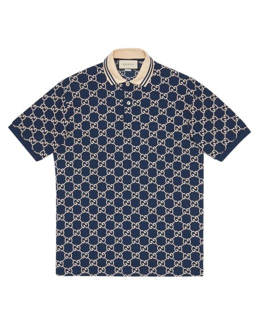 blue gucci polo
