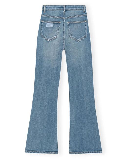 Ganni Blue Wide Jeans