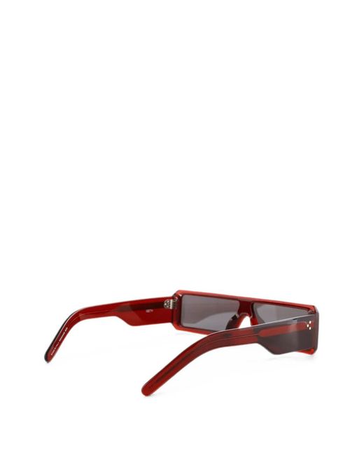 Rick Owens Brown Gethshades Rectangle-Frame Sunglasses