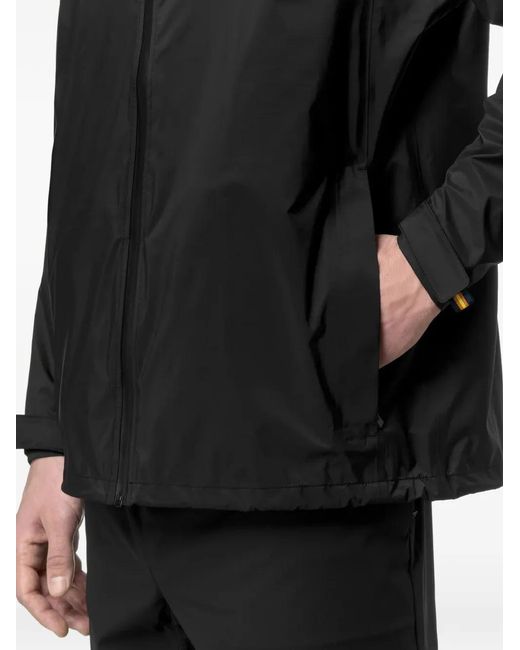 K-Way Black Charmain Hooded Zip Jacket
