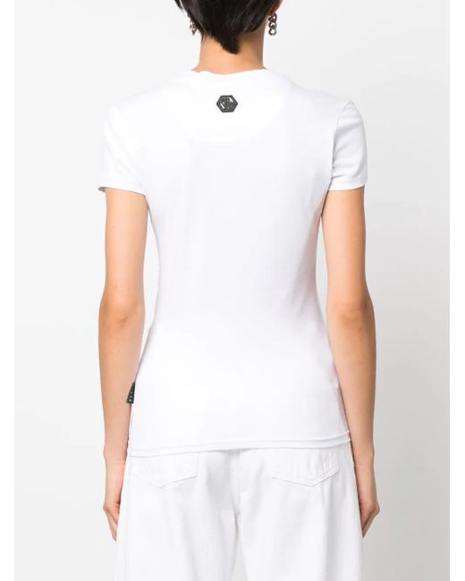 Philipp Plein White Sexy Pure Fit Crew-Neck T-Shirt