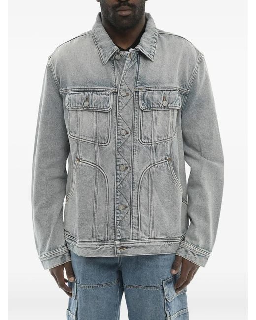 DIESEL Gray Library D-Riley Denim Jacket