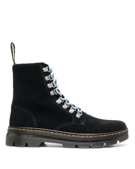 Dr. Martens Combs Suede Utility Boots in Black for Men Lyst UK