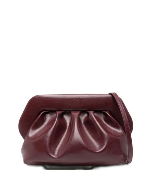 THEMOIRÈ Purple Gathered clutch bag
