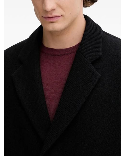 Abrigo con botones HUGO de hombre de color Black