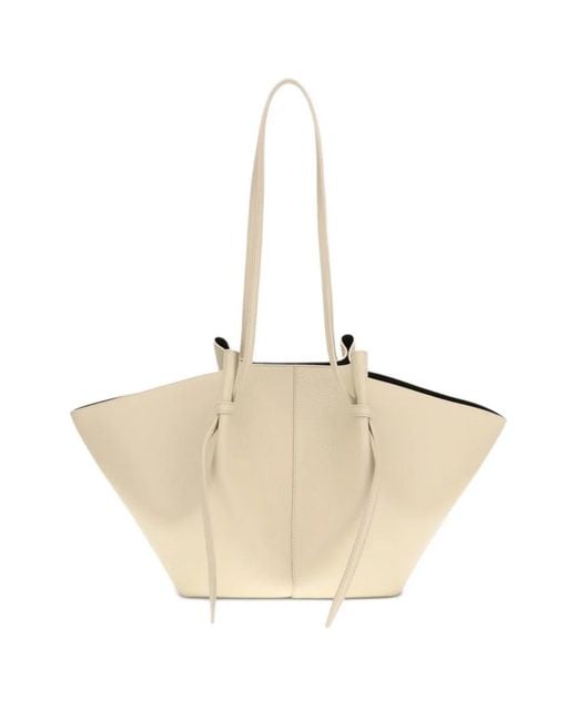 Yuzefi Natural Large Mochi Leather Shoulder Bag