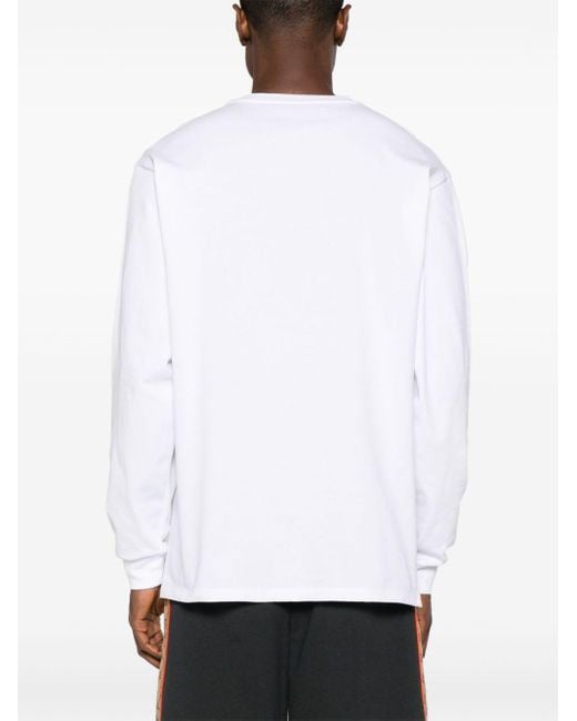 Gucci White Interlocking G-Patch Cotton T-Shirt for men