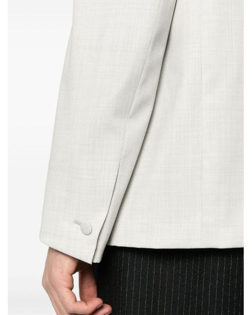 Givenchy White Double-breasted Wool Blazer for men
