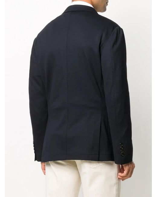 Brunello Cucinelli Blue Single-breasted Fitted Blazer for men