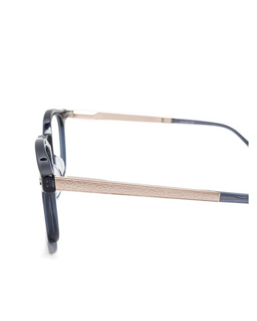 Matsuda Blue Rectangle-Frame Glasses
