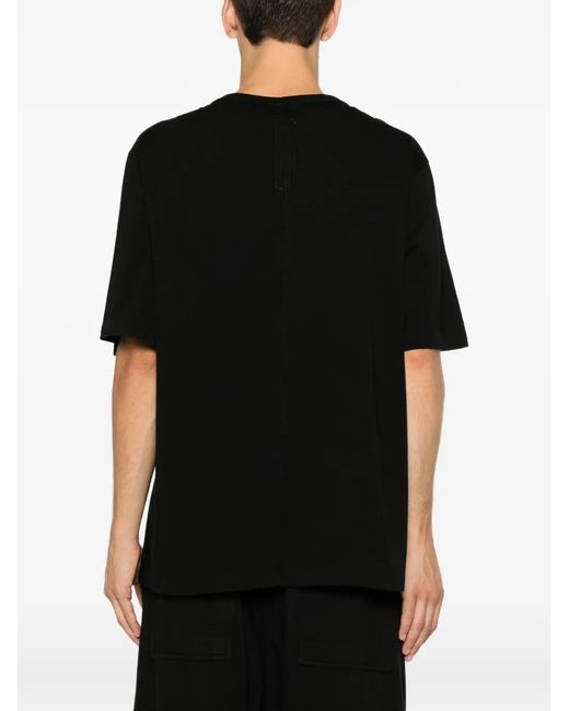 Rick Owens Black Crewneck T-Shirt for men