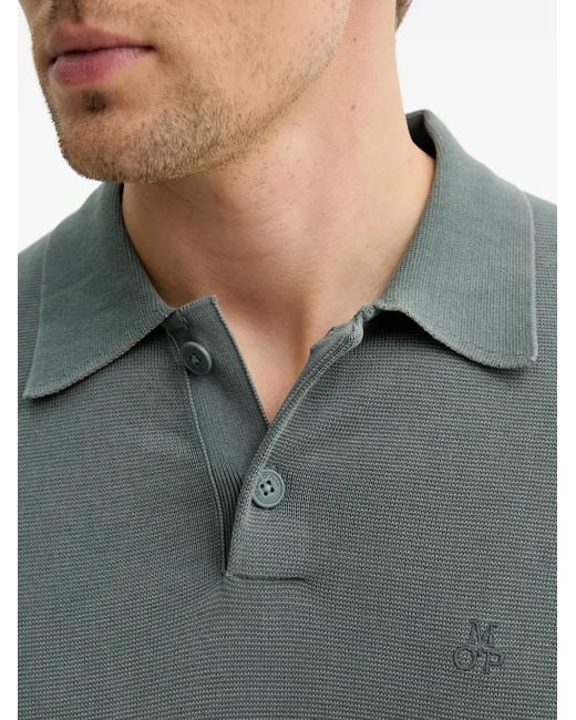 Marc O' Polo Gray Logo-Motif Polo Shirt for men
