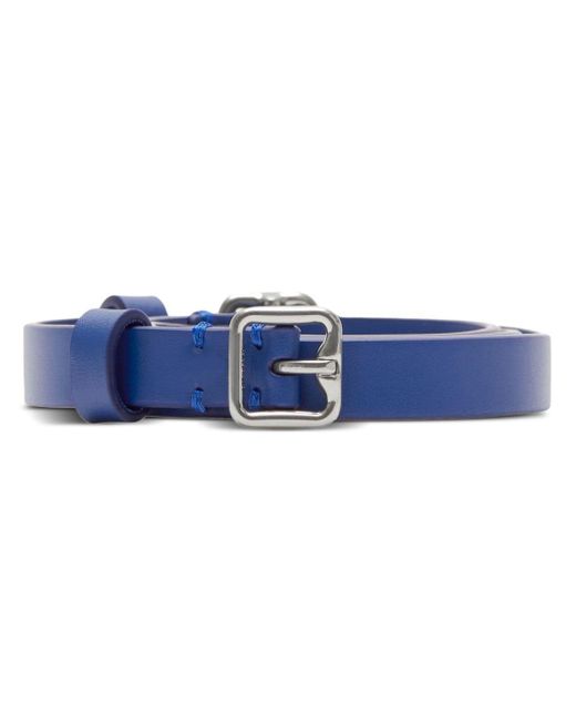 Burberry Blue Double B Leather Belt