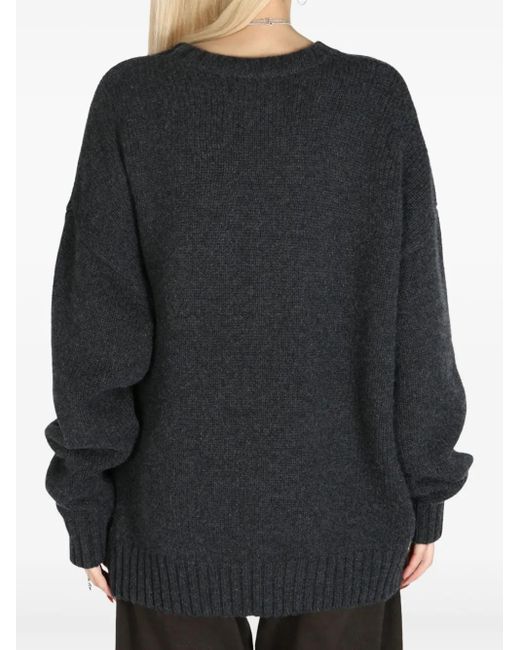 Extreme Cashmere Black Ribbed-Knit Sweater