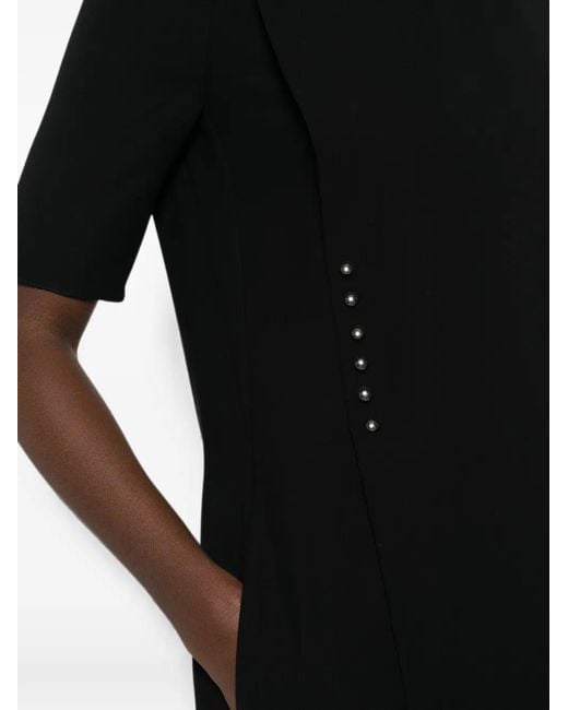 Emporio Armani Black Robe Courte À Détails De Clous