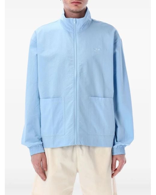 SEERSUCKER STAND COLLAR JKT tenderloin