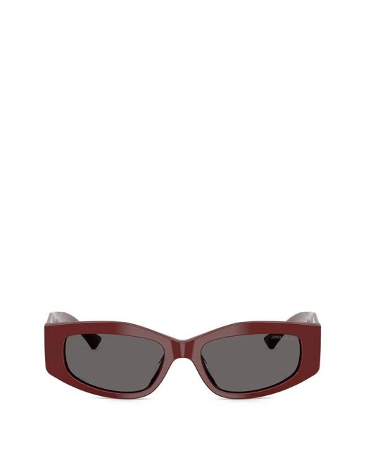 Jimmy Choo Brown Uma Geometric Sunglasses