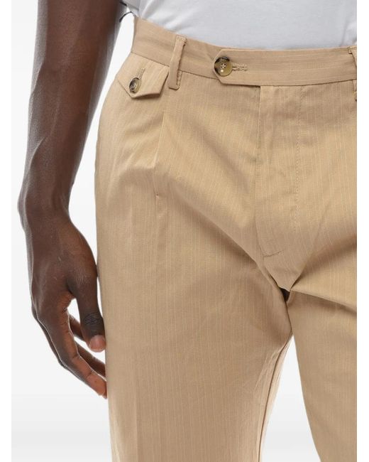 Cruna Natural Belt-Loop Trousers for men