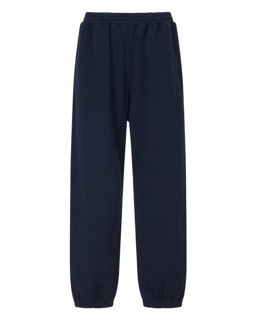 Marni Blue Grawstring Logo-Print Track Pants for men