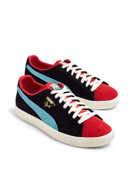 PUMA Black Clyde Og Colour-Block Sneakers for men