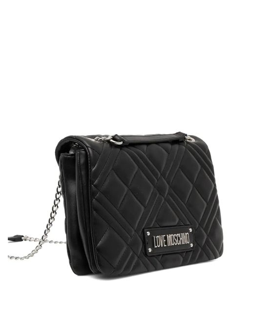 Love Moschino Black Quilted Chain Shoulder Bag