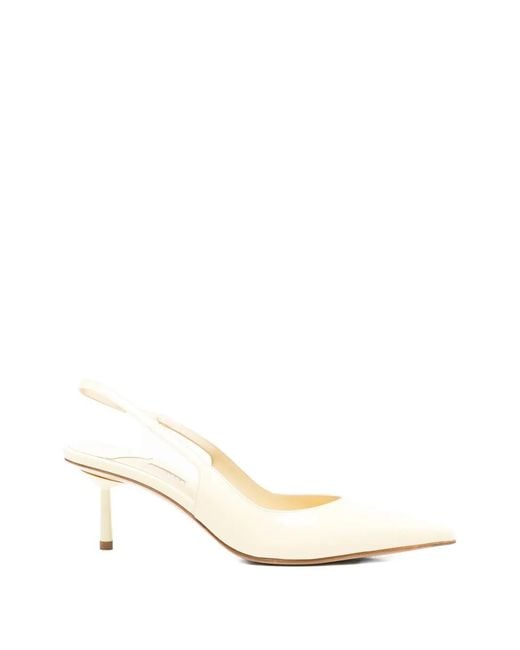 Le Silla Natural Bella Slingback Point-Toe Pumps