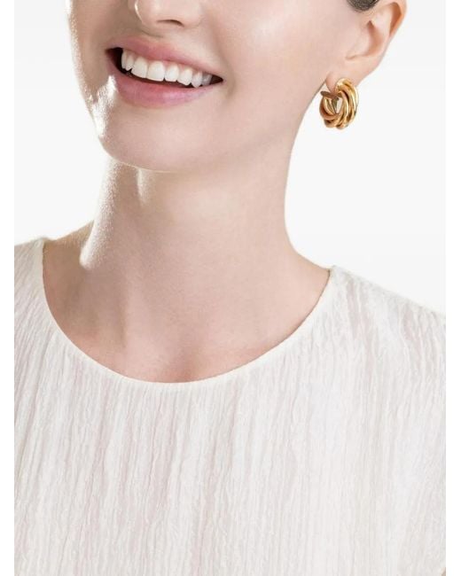 Gas Bijoux Natural Aatik Twisted Hoop Earrings