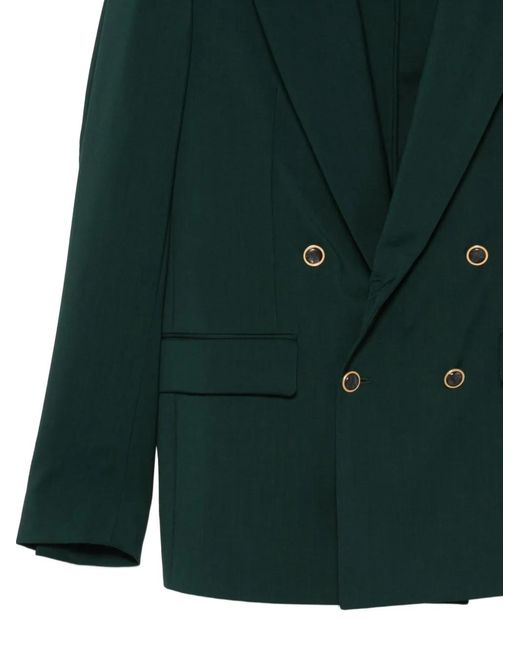 MARSĒM Green Double-Breasted Suit for men