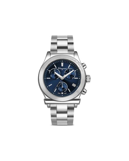 Ferragamo Blue Chronograph Stainless Steel 42Mm for men