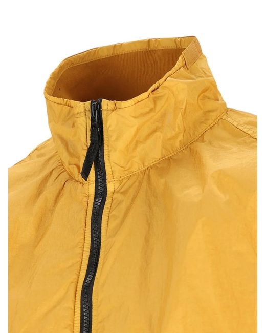 Chaqueta Compass Con Cremallera Stone Island de hombre de color Yellow