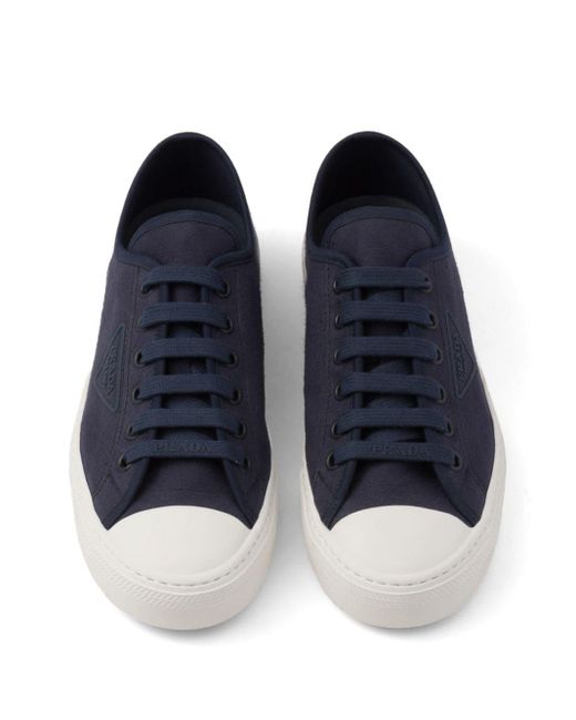 Prada Sneakers mit Logo-Prägung in Blue für Herren