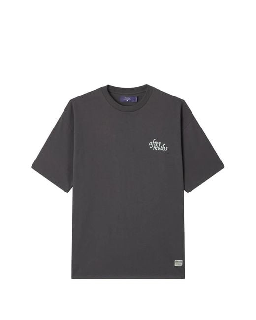 AFTERMATHS Gray Graphic-Print T-Shirt for men