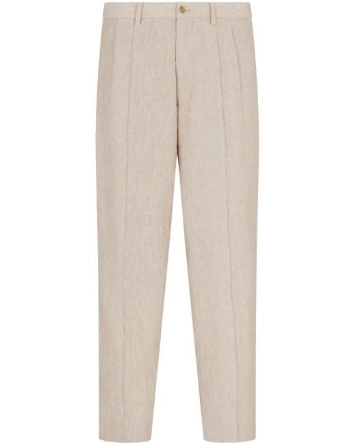 Giorgio Armani Natural Linen Trousers for men