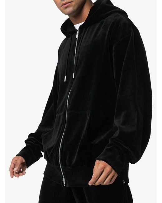 トップス   2in1 Velvet Hoodie Mastermind Japan Skull Print Velvet Hoodie in Black for Men